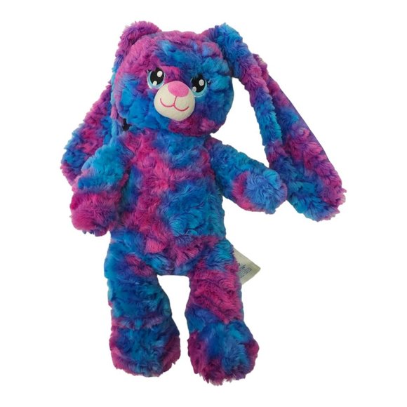 Build A Bear Bunny Rabbit Plush 16" Spring Lilac Pink Blue Purple Floppy Ear Toy - Picture 4 of 12